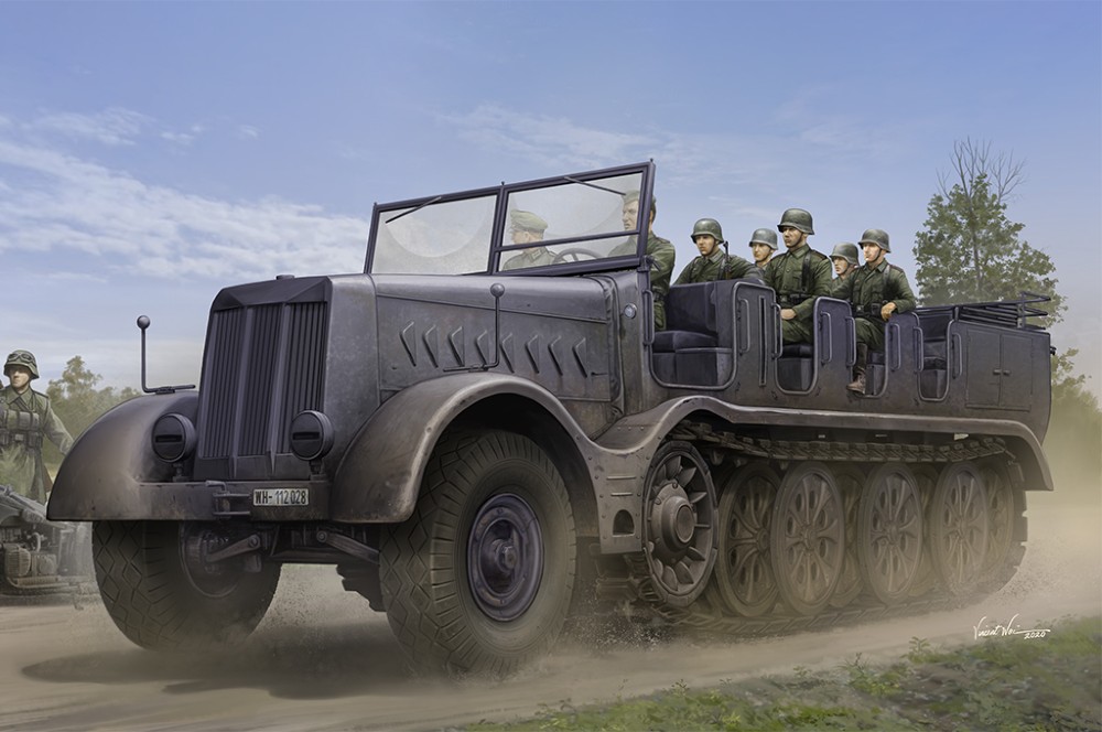 Trombitás Sd.Kfz.9 Tüzérség 1:35 verzió